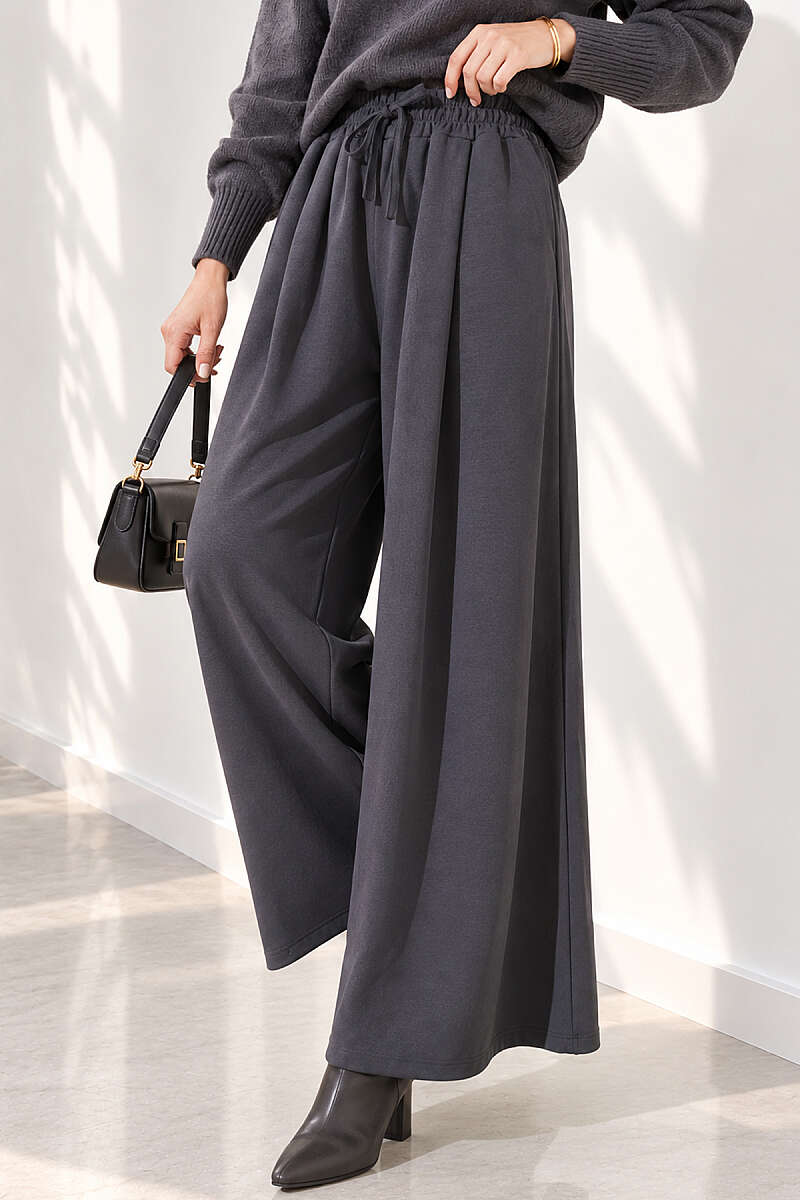 Relaxed Fit Pants with Pockets Smoke - الصورة 3
