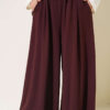 Relaxed Fit Pants with Pockets Brown