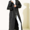 ⁦Pocketed Long Knit Cardigan Anthracite⁩ - الصورة ⁦2⁩