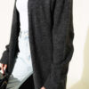 ⁦Pocketed Long Knit Cardigan Anthracite⁩ - الصورة ⁦4⁩