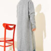 Pocketed Long Knit Cardigan Grey - immagine 3