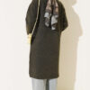 Pocketed Long Knit Cardigan Khaki – Bild 3