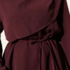 Floral Brooch-Detail French Terry Two-Piece Set Plum - Image 4