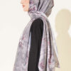 Floral Pattern Detail Shawl Smoke – Bild 3