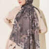 ⁦Floral Pattern Detail Shawl Mink⁩ - الصورة ⁦2⁩