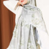 Floral Pattern Detail Shawl Mint