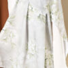 Floral Pattern Detail Shawl Mint - Imagen 4