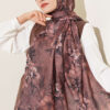 Floral Pattern Detail Shawl Mink