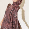 Floral Pattern Detail Shawl Mink - Afbeelding 2