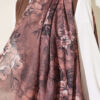 Floral Pattern Detail Shawl Mink - Afbeelding 4