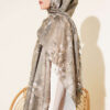 Floral Pattern Detail Shawl Oil Green - Afbeelding 3
