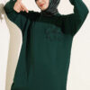 Embroidered Flower French Terry Tunic Nefti