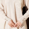 Embroidered Flower French Terry Tunic Stone - Image 4