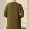 Double Pocket Buttoned Knit Cardigan Khaki - Image 3