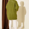 Double Pocket Buttoned Knit Cardigan Oil Green – Image 3