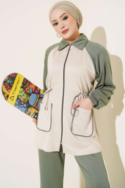 Alternative view of Two-Pocket Waffle Knit Two-Piece Set Hazel