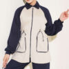 Two-Pocket Waffle Knit Two-Piece Set Navy Blue – Bild 2