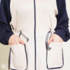 Two-Pocket Waffle Knit Two-Piece Set Navy Blue – Bild 4