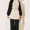 Two-Pocket Waffle Knit Two-Piece Set Black – Bild 3
