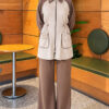 Two-Pocket Waffle Knit Two-Piece Set Mink – Image 3