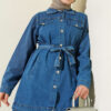 Double-Pocket Belted Denim Two-Piece Set Denim Blue – Bild 2