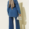 Double-Pocket Belted Denim Two-Piece Set Denim Blue – Bild 3