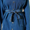 Double-Pocket Belted Denim Two-Piece Set Denim Blue – Bild 4