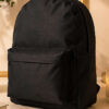 Double Zippered Backpack Black
