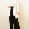 Double Pleated Wide Leg Trousers Black – Image 2