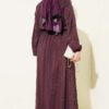 Double V Ruffled Skirt Set Plum - Imagen 3