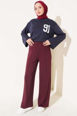 Alternative view of Trousers Burgundy