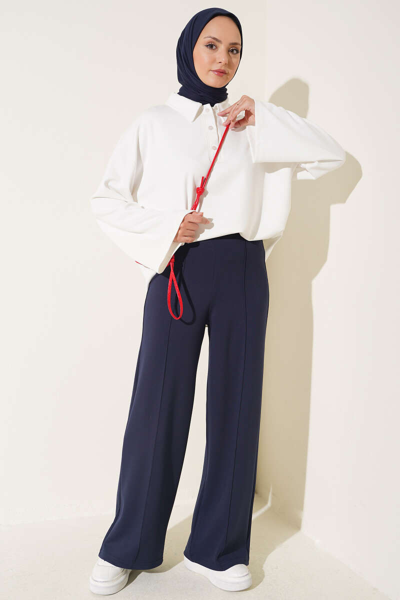 Trousers Navy Blue – Image 2