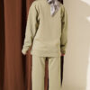 Buttoned Scuba Two-Piece Set Hazel - immagine 3