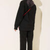 Buttoned Scuba Two-Piece Set Black - immagine 3
