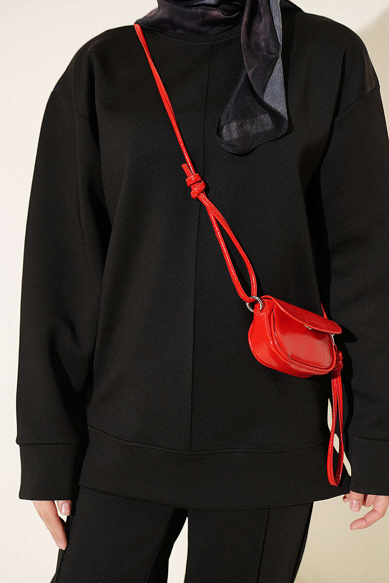Buttoned Scuba Two-Piece Set Black - immagine 4