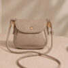 Mini Shoulder Bag with Snap Fasteners Beige - الصورة 2