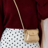 Mini Shoulder Bag with Snap Fasteners Silver - Imagen 7