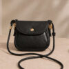 Mini Shoulder Bag with Snap Fasteners Black - immagine 2