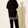 Striped Panel Stud Detail Two-Piece Set Black - immagine 3
