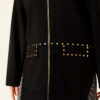 Striped Panel Stud Detail Two-Piece Set Black - immagine 4