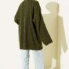 Ribbed Embossed Knit Tunic Khaki – Image 3