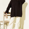 Ribbed Embossed Knit Tunic Brown - الصورة 2