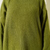 Ribbed Embossed Knit Tunic Green - Imagen 4