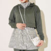 Striped French terry hoodie three-piece set Khaki – Bild 2