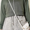 Striped French terry hoodie three-piece set Khaki – Bild 4