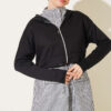 ⁦Striped French terry hoodie three-piece set Black⁩ - الصورة ⁦2⁩