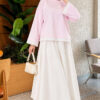 Lace-Accented Basic Tunic Pink – Image 2