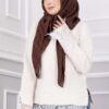Lace-Accented Knit Sweater Cream - Imagen 2