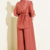 Lace Embellished Loose Two-Piece Set Rose Dust – Bild 3