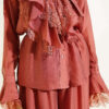 Lace Embellished Loose Two-Piece Set Rose Dust – Bild 4